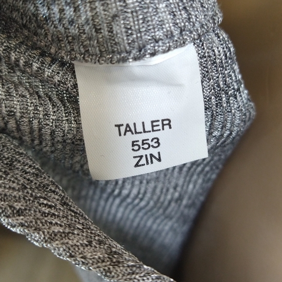 Zara Trafaluc | Asymmetrical Silver Stretchy Metallic Knit Skirt | Small - Picture 10 of 11